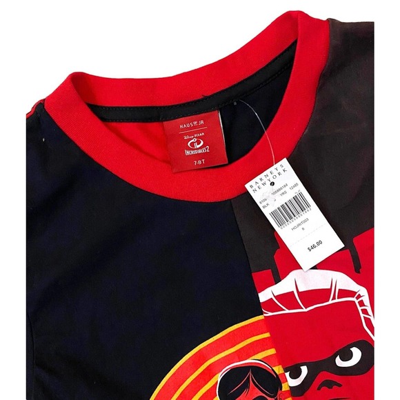 Haus Of Jr Toddler X Disney Pixar Incredibles 2 Tee T-Shirt Red/Black(Size 7-8T) - Picture 5 of 5
